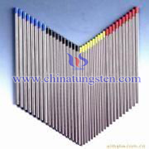  Tungsten electrode (black, blue color sign) 